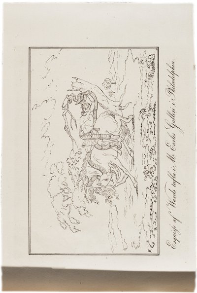 Skizze von Wards Gemälde in Mr. Earles Galerie, Philadelphia, aus einem Atlas der Vereinigten Staaten, 1824 von Axel Leonhard Klinckowström